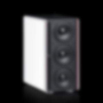 System 4 THX Compact - S 4000 SW - white - front angled - on black